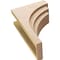Ekena Millwork 10"W x 20"D x 30"H Classic Rockford Rough Cedar Woodgrain TimberThane Corbel, Primed Tan CORUR10X20X30ROCRCPR - alternate 6